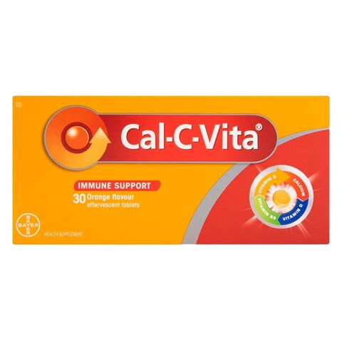 Bayer Cal-C-Vita Plus Immune Support Effervescent Tablets 30 Pieces