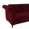 In House Serena 2 In 1 Sofabed Linen Upholstered - Burgundy