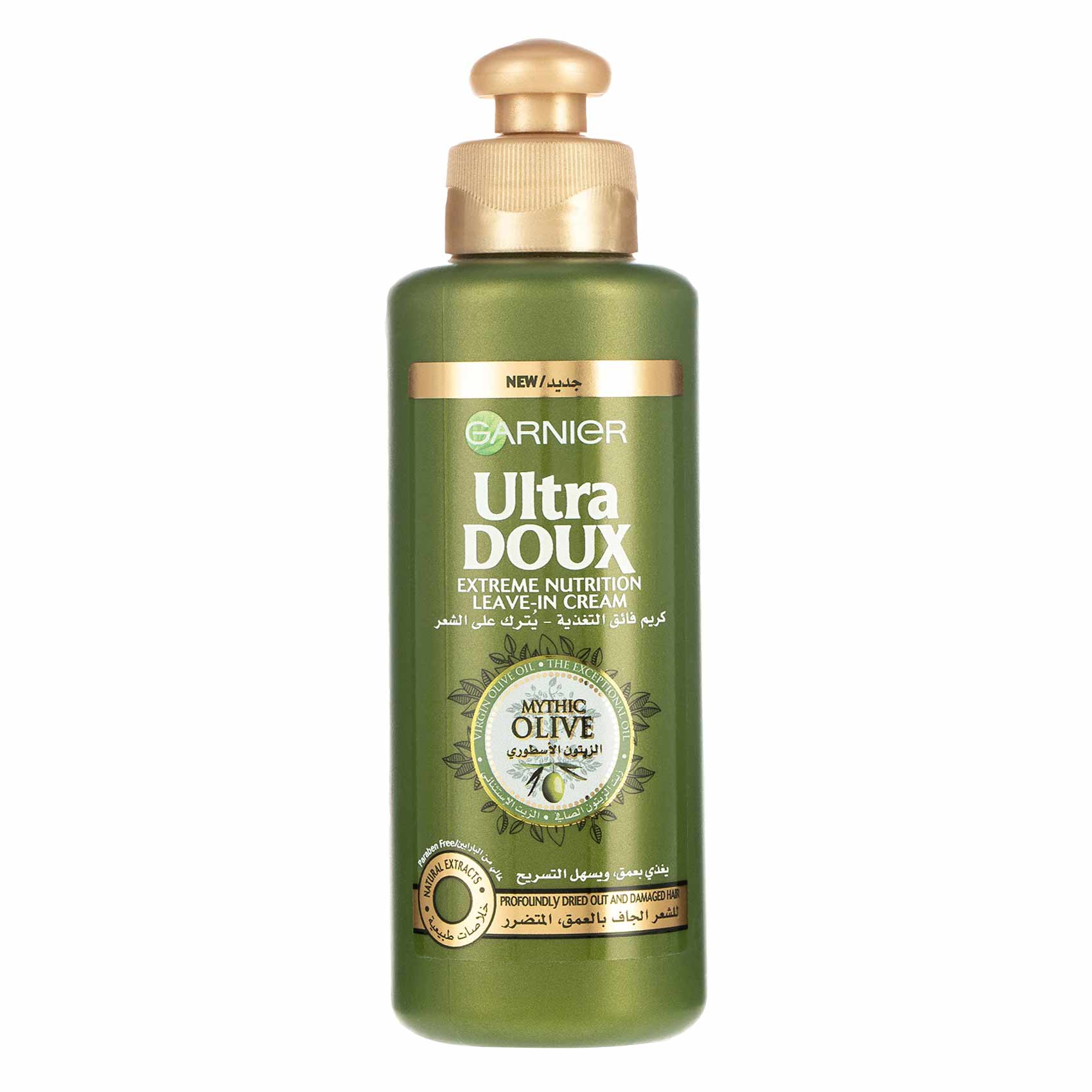 GARNIER ULTRA DOUX EXTREME NUTRITION LEAVE IN CREAM MYTHIC OLIVE PROFOUNDLY DRIED AND DAMAGED HAIR 200ML