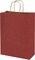Markq Maroon Paper bags with handles 27 x 22 x 11 cm Large Kraft Gift bags for Birthday Party Favors, Weddings, Retail, Baby Shower (12 Bags)
