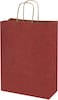 Markq Maroon Paper bags with handles 27 x 22 x 11 cm Large Kraft Gift bags for Birthday Party Favors, Weddings, Retail, Baby Shower (12 Bags)
