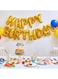 Goldedge 13-Piece Happy Birthday Letters Foil Balloon Set 16Inch