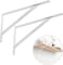 AL ARQAM Heavy Duty One Pair Shelf Brackets 9" x 12" , Floating Shelves Tripod Triangle Shelf L Brackets, 90 Degree Angle Wall Mounted Shelf Supporter Bracket Frame
