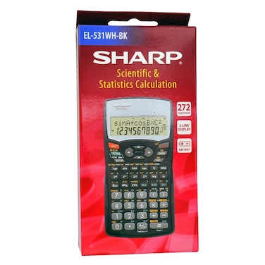 Sharp Calculator El 531wh Sc 272 Black