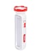 Geepas Rechargeable Led Torch With Emergency Lantern Red/White