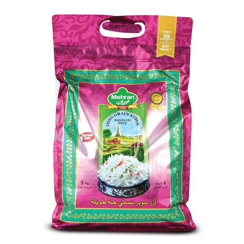 Mehran Long Grain Super Basmati Rice 5kg