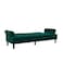 In House Nutella 2 In 1 Sofabed Velvet Upholstered - Dark Green
