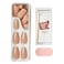 Kiss Impress Colour Press-On Manicure Coffin Shape False Nails 86739 Medium Latte 30 PCS