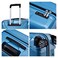 Eminent Hard Case Travel Bag Large Luggage Trolley Polycarbonate Lightweight Suitcase 4 Quiet Double Spinner Wheels With Tsa Lock KJ84 Bright Blue