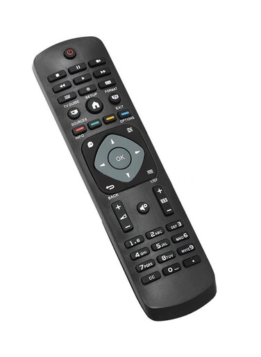 Generic Wireless Smart Remote Control For Smart Digital TV Black