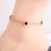 Aiwanto Beautiful Stone Ankle Chain Gift for Wife Anklet Fashion Jewelry Rose Gold