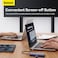 Baseus USB-C Hub 7-in-1 with 4K HDMI, 100W Power Delivery, RJ45 Ethernet, 2 USB-A 3.0, 5Gbps Data Ports, micro SD Card Reader, for Air MacBook Pro XPS, Huawei MateBook other Type-C port devices Grey