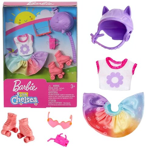 Barbie Rollerskating Set For Chelsea Mattel Fxn69, Multi, Ghv59
