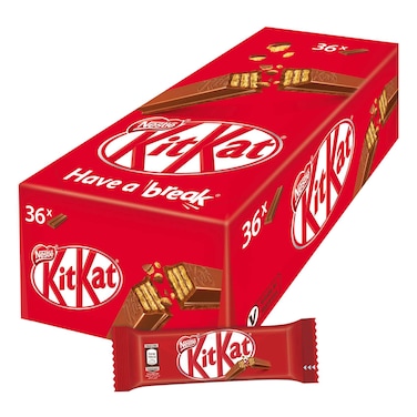 Nestle KITKAT 2 Finger Milk Chocolate Wafer 17.7g Pack of 36