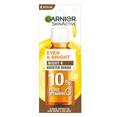 Garnier Even And Bright 10% Pure Vitamin C Night Booster Serum 30ml