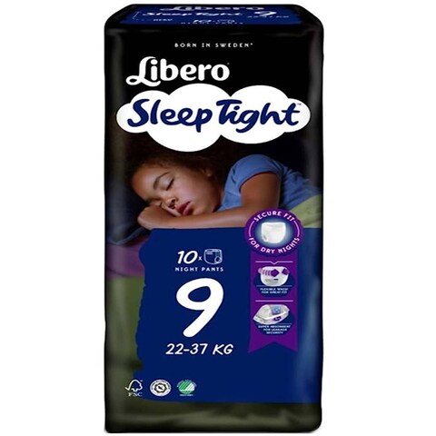 LIBERO SLEEP TIGHT 9 (10 DIAPERS 22-37KG)