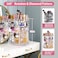 Fitto Rotating Makeup Organizer, Large Perfume Cosmetics Organizer, Beauty Organizer, Clear, 7 Layers, Detachable Shelves, for Bedroom Dresser or Vanity Countertop