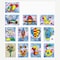 Doreen Sand Art Kit 12 Colors Colored Sand Art Kit Art Sand Scenic Sand Wiht 12 Sheets Sand Art Painting Cards (Gc1189A)