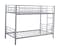 Heavy Duty Steel Double Bunker Bed (190x90cm) Silver Without Mattress 35Kg.