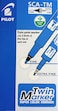 Generic Pilot Twin Marker Blue Pack Of 12 Pcs