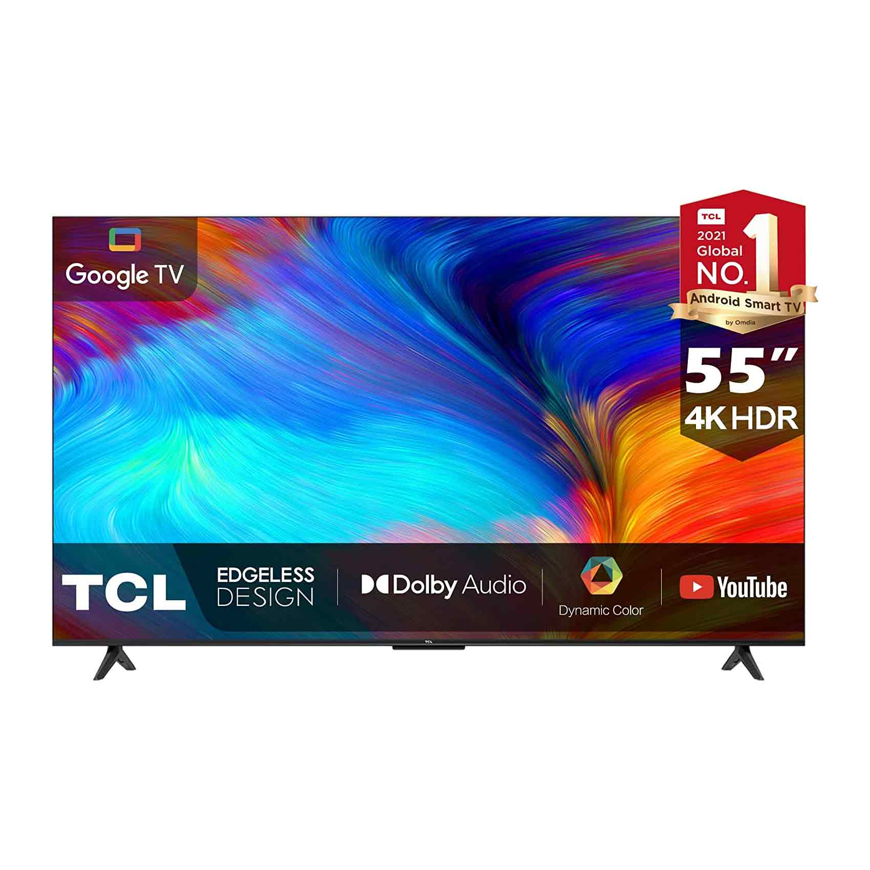 Buy TCL 55T635 UHD QLED Smart TV 55 Inch Black Online | Carrefour KSA
