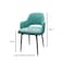 Jilphar Reupholstery Dining Chair with Metal leg JP1016