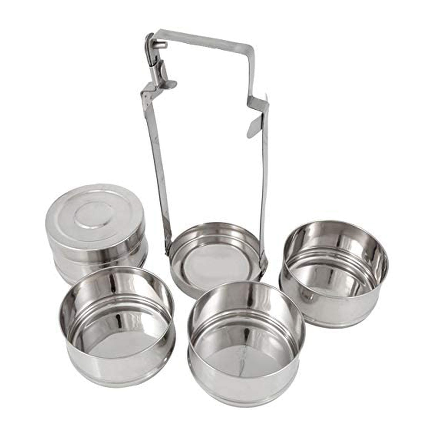 Raj Bombay 4-Tier Steel Tiffin Box 32cm