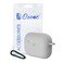 Ozone - Silicone AirPod Pro Case with Hook Keychain Ring Protective Cover for AirPod 3 / Airpod Pro [Front LED Visible] - Grey
