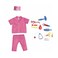 FITTO Nurse Costume for Kids with Accessories, Hospital Costumes for Pretend Play and Halloween, Small