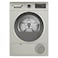 Bosch Series 4 Heat Pump Tumble Dryer 9Kg Silver Inox, Auto Dry, LCD, Push-Button, WQG2410XGC