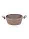 Royalford Granite Smart Casserole With Glass Lid Beige 30Cm