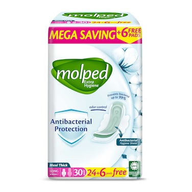 Molped Pure and Soft Hygienic Pads - Long - 30 Pads