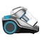 Hoover Power 7 Bagless Cyclonic Canister Vacuum Cleaner HC84-P7A-ME, 4 L, 2400 W, Blue and Silver, HEPA Filter