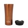 Any Morning Travel Mug, Stainless Steel Coffee Tumbler, Modern Travel Coffee Cup for Hot and Cold Beverage, Leakproof and Spillproof, 15 oz, Copper Colored