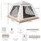 HEXAR&reg; Camping Tent 6 Person Automatic Instant Pop-Up Tent Lightweight Portable Tent Outdoor Camping Waterproof Windproof Camping Tent Removable Cover and Mesh Windows 2 Doors with Carry Bag