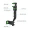 360 Degree Rotating Rearview Mirror Multifunctional Car Phone Holder Adjustable Support Hanging Clip Bracket Cell Phone Holder For 4.0-6.1 Inch Mobile