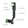 360 Degree Rotating Rearview Mirror Multifunctional Car Phone Holder Adjustable Support Hanging Clip Bracket Cell Phone Holder For 4.0-6.1 Inch Mobile