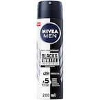 Buy NIVEA MEN Black  White Invisible Antiperspirant Deodorant Spray, Original, 72H Active Protection, 200ml in UAE