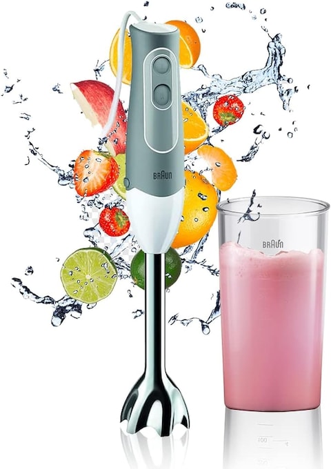 Braun Hand Blender, 600W, MQ 500, Grey/White/Silver