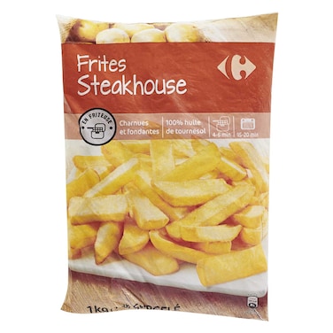 Carrefour Frozen Steakhouse Fries 1Kg
