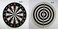 E-Royal Shop Original Wooden 17 Inch Double Faced Flock Printing Thickening Family Game Dart Board With 6 Needle