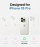 Ringke iPhone 15 Pro Case Cover, Onyx Design Series, Blue Brush