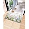 Printed Digital Entrance Door Floor Mat 38x58cm, Anti-Slip Backing, Floral Design