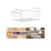 Generic-CK883 White Under Shelf Table Storage Basket Rack 2pcs