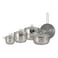 Avci Home Maker Astre Stainless Steel Cookware Set Silver 9 PCS