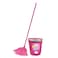 Parex Trend Cleaning Set (Bucket + Mop + Handle) Pink/Grey (Assorted)