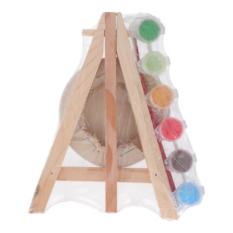 Easel With Round White Canvas X Small