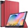 QuickTech Cover Case for Samsung Galaxy Tab S6 Lite 10.4, Slim PU Cover Case for Samsung Galaxy Tab S6 Lite 10.4 inch Tablet Red