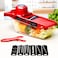 Generic-Explosive style kitchen utensils multi-function vegetable cutter grater kitchen utensils shredder planing vegetable slice grater 1804 red
