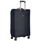 Eminent Expandable Luggage Trolley Bag Soft Suitcase for Unisex Travel Polyester Shell Lightweight with TSA lock Double Spinner Wheels E751SZ Large Checked 28 Inch Black